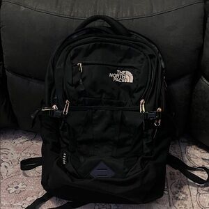 The North Face Black/ Rose Gold Backpack